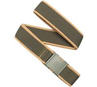 Arcade Ceinture Carto A2 Extensible Élastique Ceinture : Résistant Élastique Toile, sans Métal Voyage Adapté Boucle - Ivoire Vert Sable, Taille Unique