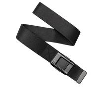 Arcade Ceintures de mouvement pour homme et femme - Micro clic réglable, ceinture extensible légère, ceinture décontractée unisexe, noir/noir, Standard; Up to 40 inches