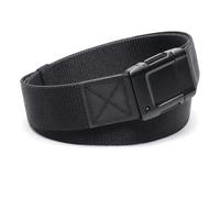 Arcade Ceintures de mouvement pour homme et femme - Micro clic réglable, ceinture extensible légère, ceinture décontractée unisexe, noir/noir, Standard; Up to 40 inches