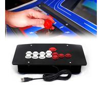 Arcade Fight Stick, ContrôLeur Sans Levier Arcade Fight Stick Avec 5 Boutons Directionnels 8 Grands Boutons Fonction Avec Port Usb 2.0 Pour éMulateur PC Steam Game Center Switch Street Fighter 5 Etc