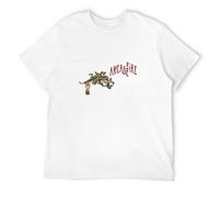 Arcade Fire Funeral Men's T-Shirt Unisex White Cotton Hip Hop Print Tee Shirts S