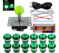 Arcade Game LED Controller Lamp USB Encoder Gamepad Cherry MX Microswitch Light Button 4-8way LED Joystick for Nintendo Switch PC PS3 Raspberry Pi MAME