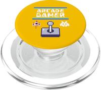 Arcade Gamer Rétro Vintage Gaming Pixel Space Invasion PopSockets PopGrip pour MagSafe