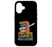 Arcade Games Machine Dabbing 70s 80s 90s Video Gamer Coque pour iPhone 16