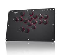 Arcade Stick, Arcade Fighting Clavier de Jeu de Combat pour PS4/Switch/PC/PS3,Clavier Street Fight avec Fonctions Turbo et RVB personnalisé (T16B)