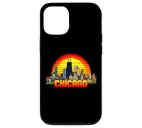 Arcade vidéo rétro 8 Bits Chicago Gamer Style Gaming des années 80 Coque pour iPhone 12/12 Pro