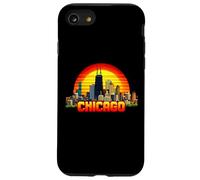 Arcade vidéo rétro 8 Bits Chicago Gamer Style Gaming des années 80 Coque pour iPhone SE (2020) / 7/8