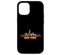 Arcade vidéo rétro New York 8 Bits, Style Gamer Gaming, années 80 Coque pour iPhone 12/12 Pro