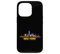 Arcade vidéo rétro New York 8 Bits, Style Gamer Gaming, années 80 Coque pour iPhone 13 Pro