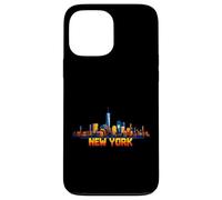 Arcade vidéo rétro New York 8 Bits, Style Gamer Gaming, années 80 Coque pour iPhone 13 Pro Max