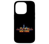 Arcade vidéo rétro New York 8 Bits, Style Gamer Gaming, années 80 Coque pour iPhone 14 Pro