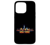 Arcade vidéo rétro New York 8 Bits, Style Gamer Gaming, années 80 Coque pour iPhone 15 Pro Max