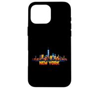 Arcade vidéo rétro New York 8 Bits, Style Gamer Gaming, années 80 Coque pour iPhone 16 Pro Max