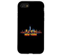 Arcade vidéo rétro New York 8 Bits, Style Gamer Gaming, années 80 Coque pour iPhone SE (2020) / 7/8