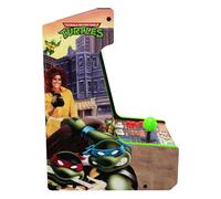 Arcade1Up Borne d’arcade Tortues Ninja Countercade - Licence officielle - Écran LCD 8" - 2 jeux inclus - Marquise lumineuse