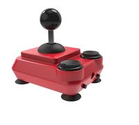ArcadeR 9 pin standard Joystick kompatibel zu Atari, Commodore, Sega etc., Farbe:Rot