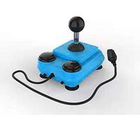 ArcadeR Joystick standard 9 broches compatible avec Atari, Commodore, Sega etc., Couleurs:cyan