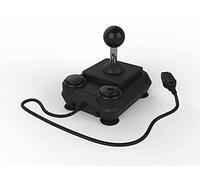 ArcadeR Joystick standard 9 broches compatible avec Atari, Commodore, Sega etc., Couleurs:plein noir