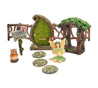 Arcadia Garden Products Charmant kit Jardin de fées forêt résine métal