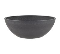 Arcadia Garden Products M25DC Pot de Fleurs en Plastique et Pierre Gris Anthracite foncé 25,4 cm