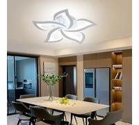 Arcadia Luminaire Plafonnier LED Moderne avec Lumière Chaude et Froide Dimmable avec Télécommande et App - Lustre Chambre Salon Cuisine Chambre Enfant Séjour - 4000LM 48W 60cm - Modèle Atena
