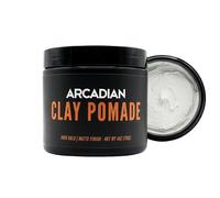 Arcadian Grooming Matte Clay Pomade Hair Styling Product for Men - Strong Hold, Matte Finish, Natural Texture - Water Based Hair Clay - 113g