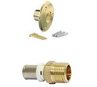 Arcanaute - Applique murale avec raccord - Applique pour fixation de robinet de jardin - Tube Multicouche Ø16 - Raccord à sertir Mâle fixe 1/2" (15/21) - Arcanaute