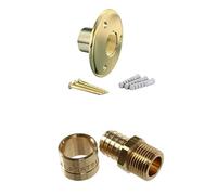 Arcanaute - Applique murale avec raccord - Applique pour fixation de robinet de jardin - Tube PER Ø12 - Raccord à glissement M 1/2" (15/21) - Arcanaute