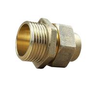 Arcanaute - Raccord laiton à souder - Raccord union 3 pièces 341 GCU mâle 1" (26/34) - Tube Cuivre Ø22 -