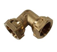 Arcanaute - Raccord laiton à visser - Coude femelle écrou prisonnier 3/4" (20/27) -