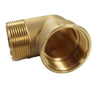 Arcanaute - Raccord laiton à visser - Coude Laiton Mâle/Femelle 1"1/2 (40/49) -