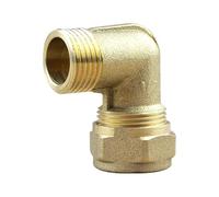 Arcanaute - Raccord laiton bicône - Coude bicone 1/2" (15/21) Mâle - Cuivre Ø18 - Arcanaute