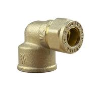 Arcanaute - Raccord laiton bicône - Coude bicone 3/4" (20/27) Femelle - Cuivre Ø14 -