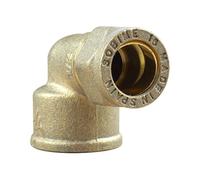 Arcanaute - Raccord laiton bicône - Coude bicone 3/4" (20/27) Femelle - Cuivre Ø16 -