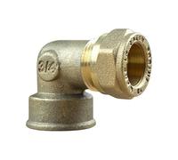 Arcanaute - Raccord laiton bicône - Coude bicone 3/4" (20/27) Femelle - Cuivre Ø18 -