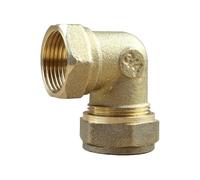 Arcanaute - Raccord laiton bicône - Coude bicone 3/4" (20/27) Femelle - Cuivre Ø22 -