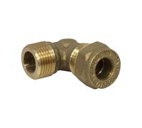 Arcanaute - Raccord laiton bicône - Coude bicone 3/8" (12/17) Mâle - Cuivre Ø10 - Arcanaute