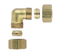 Anjou Connectique - Raccord laiton bicône - Coude bicône égal Cuivre 12