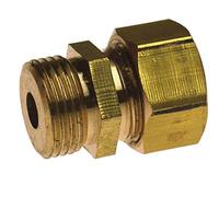 Anjou Connectique - Raccord laiton bicône - Raccord bicône droit Mâle 3/8" (12/17)-Cuivre 14