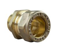 Arcanaute - Raccord laiton bicône - Raccord droit Mâle Bicone 1/2" (15/21) - Cuivre Ø18