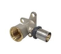 Arcanaute - Raccord multicouche à sertir - Raccord multicouche à sertir TH - Coude Femelle applique 1/2" (15/21) - Ø16x2,0 -