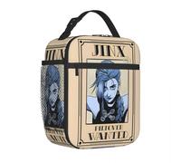 Arcane 2 Jinx Wanted Poster Sac à Lunch isolé Conteneur Alimentaire Glacière Thermique réutilisable Boîte à Lunch pour Voyager