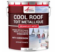 ARCANE INDUSTRIES Coolroof, toiture, métallique, étanche, anticorrosioncorrosion - 2.5 L Blanc