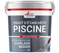 Enduit de Cuvelage - Enduit Hydrofuge pour étanchéité Piscine et bassin ARCACIM PISCINE Gris 5 Kg