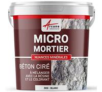 ARCANE INDUSTRIES Micro-Mortier Poudre pour Béton Ciré, Murs et Sols 3 kg | Fine Granulométrie, Temps Ouvert Plus de 3H, Poudre à Mélanger avec Résine, Murs et Sols - Arcane Industries