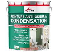 ARCANE INDUSTRIES Peinture Anti Condensation, Anti Odeur, moisissure - 2.5 L Rouge Beige - RAL 3012