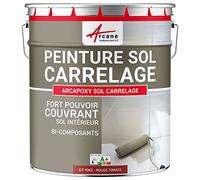 ARCANE INDUSTRIES Peinture carrelage Sol, résine pour recouvrir faïence et Carreaux : Arcapoxy Sol carrelage - 10 kg (jusqu'à 50 m² en 2 Couches) Rouge Tomate - RAL 3013