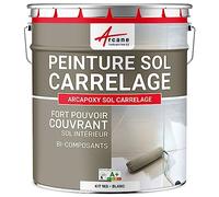 Peinture Sol Carrelage - Résine Carrelage - Arcapoxy Sol Carrelage - Kit 1 Kg Jusqu'a 5m² Pour 2 Couches Ral 9003 Blanc - Arcane Industries
