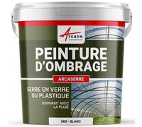 ARCANE INDUSTRIES Peinture d'ombrage, serres, Plastiques, vitrages, agricoles, ou, industriels : Arcaserre - 5 kg Blanc