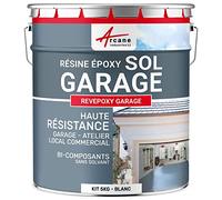 ARCANE INDUSTRIES Peinture Sol Garage epoxy - Resine avec durcisseur : REVEPOXY Garage - 5 kg (jusqu'à 16 m² en 2 Couches) Blanc
